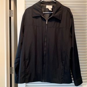 Men’s black zip up jacket
